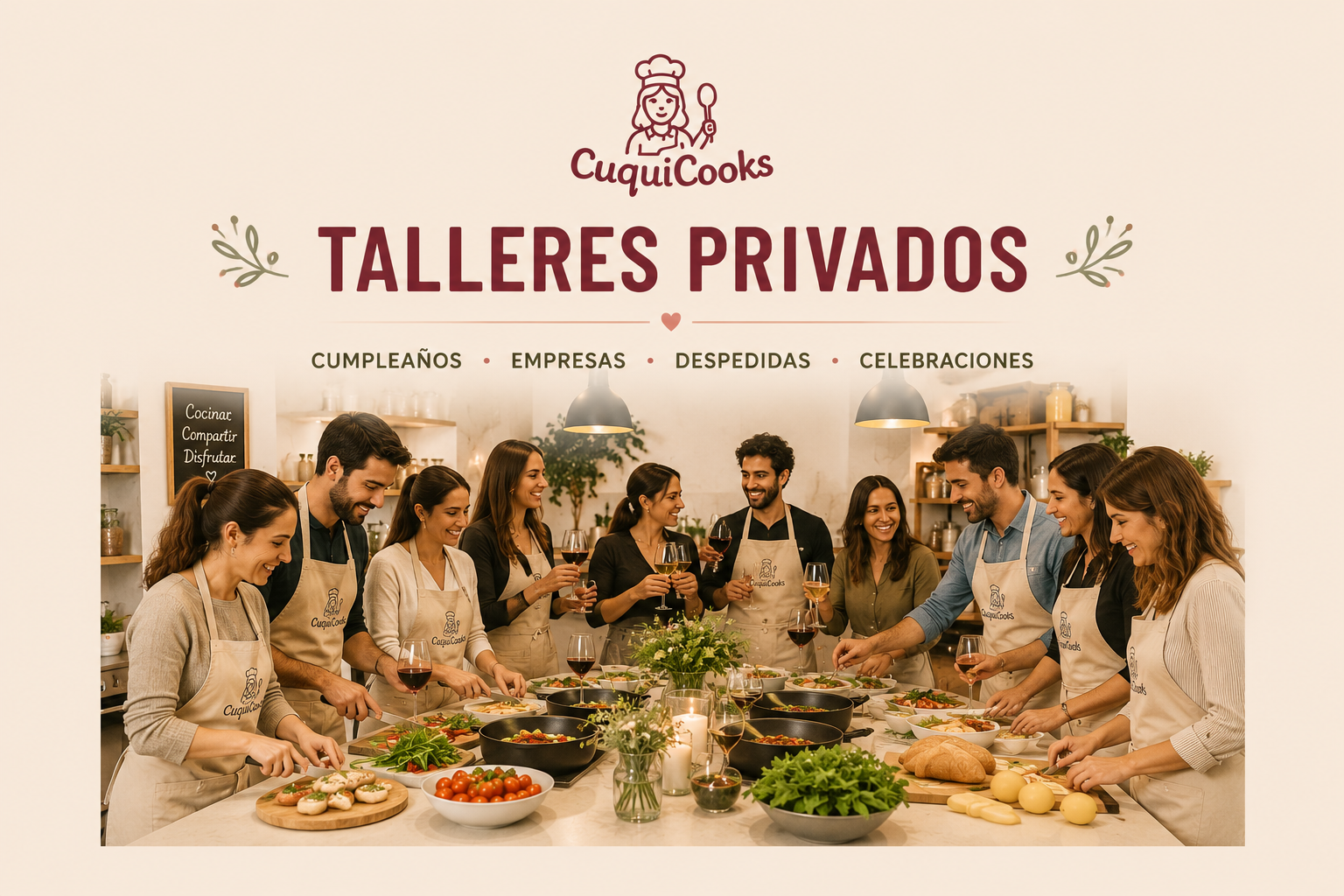 Talleres y experiencias de cocina privados